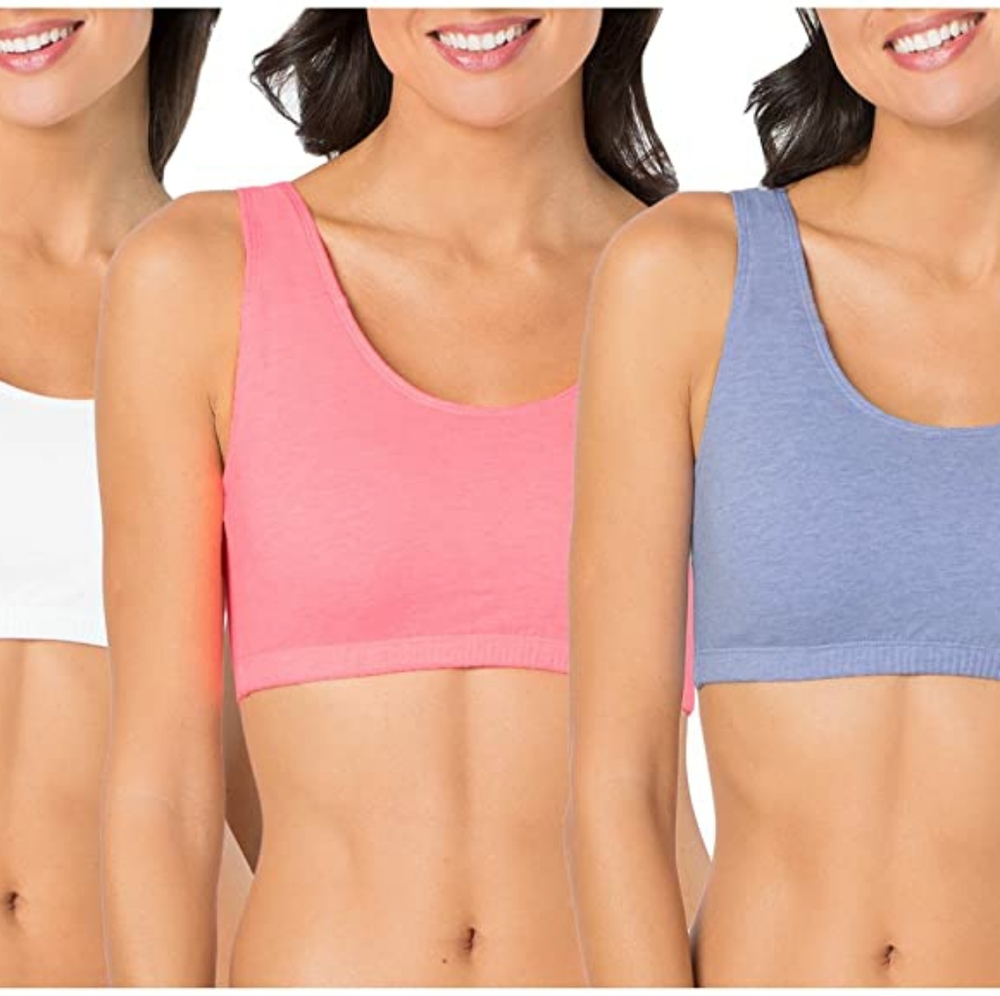 3 pack Women's Built Up Tank Style Sports Bra